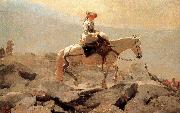 Winslow Homer Hakusan in horse riding trails Sweden oil painting artist